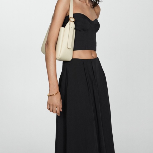 Mango Flared Skirt, Black, XS - Picture 4 of 7